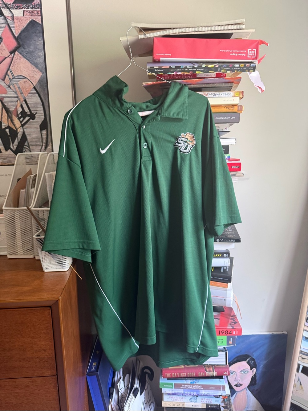 Nike Green Dri-FIT Polo with Embroidered Patch XL